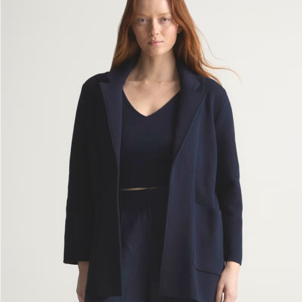100% Organic Cotton Knit Blazer